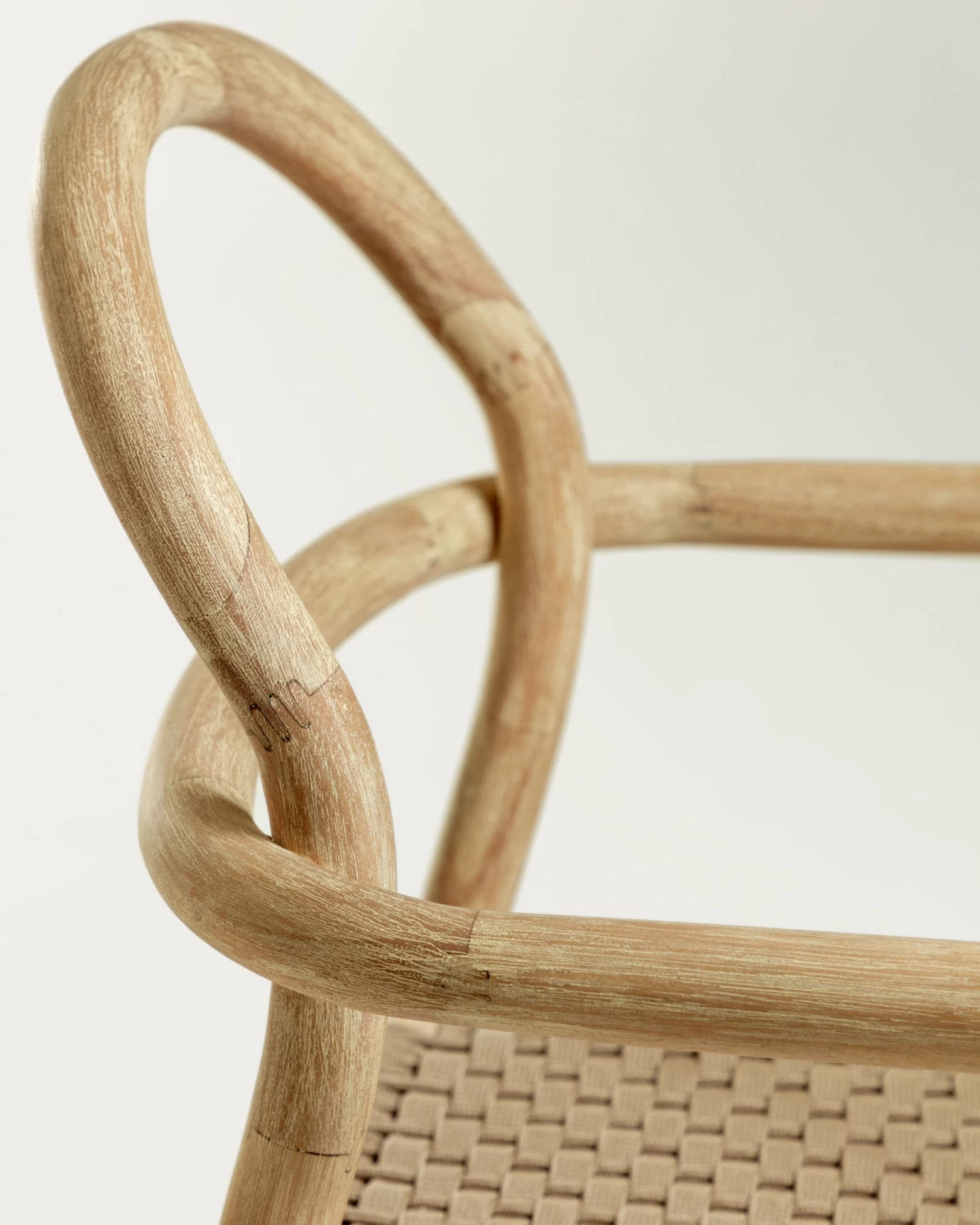 Sheryl Stackable Chair In Solid 100% FSC Eucalyptus And Beige Rope | Kave Home 7 Sheryl Stackable Chair In Solid 100% FSC Eucalyptus And Beige Rope | Kave Home - Image 5
