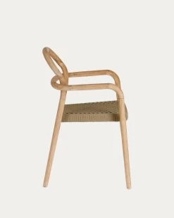 Sheryl Stackable Chair In Solid 100% FSC Eucalyptus And Beige Rope | Kave Home 15 Sheryl Stackable Chair In Solid 100% FSC Eucalyptus And Beige Rope | Kave Home -Quality Furniture Store CC5078J12 1V02