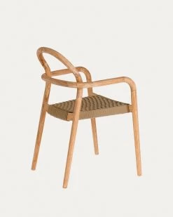 Sheryl Stackable Chair In Solid 100% FSC Eucalyptus And Beige Rope | Kave Home 16 Sheryl Stackable Chair In Solid 100% FSC Eucalyptus And Beige Rope | Kave Home -Quality Furniture Store CC5078J12 1V03