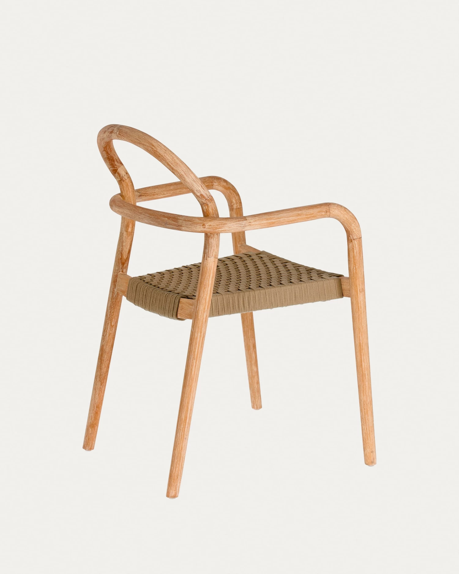 Sheryl Stackable Chair In Solid 100% FSC Eucalyptus And Beige Rope | Kave Home 9 Sheryl Stackable Chair In Solid 100% FSC Eucalyptus And Beige Rope | Kave Home - Image 7