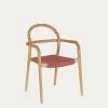 Sheryl Stackable Chair In Solid 100% FSC Eucalyptus And Terracotta Rope | Kave Home 1 Sheryl Stackable Chair In Solid 100% FSC Eucalyptus And Terracotta Rope | Kave Home -Quality Furniture Store CC5078J86 1V01