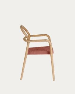 Sheryl Stackable Chair In Solid 100% FSC Eucalyptus And Terracotta Rope | Kave Home 12 Sheryl Stackable Chair In Solid 100% FSC Eucalyptus And Terracotta Rope | Kave Home -Quality Furniture Store CC5078J86 1V02