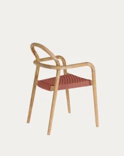 Sheryl Stackable Chair In Solid 100% FSC Eucalyptus And Terracotta Rope | Kave Home 13 Sheryl Stackable Chair In Solid 100% FSC Eucalyptus And Terracotta Rope | Kave Home -Quality Furniture Store CC5078J86 1V03