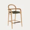 Sheryl Stool Made From Solid Eucalyptus And Green Cord 69 Cm FSC 100% | Kave Home 2 Sheryl Stool Made From Solid Eucalyptus And Green Cord 69 Cm FSC 100% | Kave Home -Quality Furniture Store CC5080J03 1V01