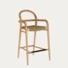 Sheryl Stool Made From Solid Eucalyptus And Beige Cord 69 Cm FSC 100% | Kave Home 1 Sheryl Stool Made From Solid Eucalyptus And Beige Cord 69 Cm FSC 100% | Kave Home -Quality Furniture Store CC5080J12 1V01