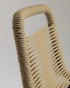 Lambton Stackable Stool In Brown Rope And Black Finish Steel 74 Cm | Kave Home 16 Lambton Stackable Stool In Brown Rope And Black Finish Steel 74 Cm | Kave Home -Quality Furniture Store CC5115J11 1D02