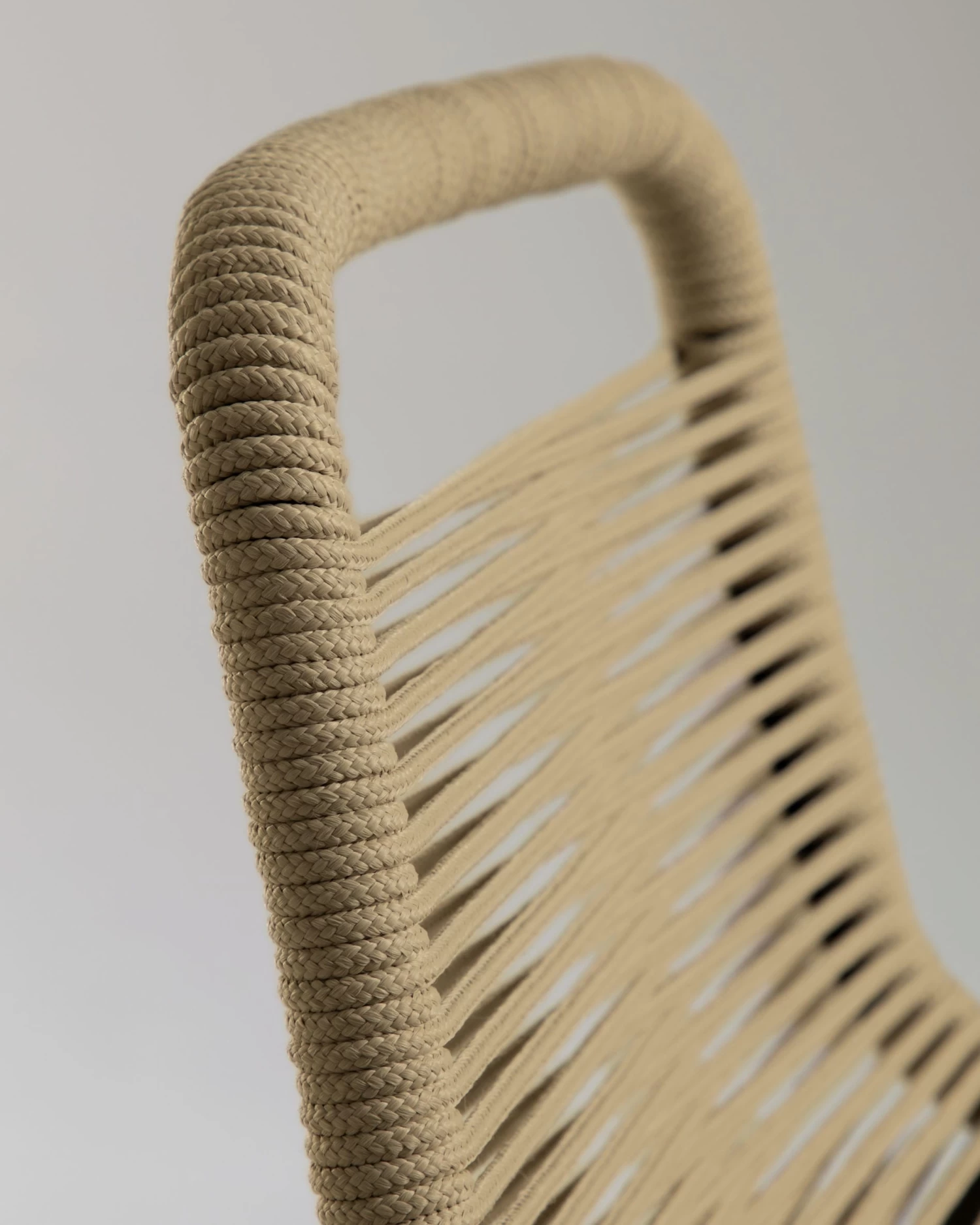 Lambton Stackable Stool In Brown Rope And Black Finish Steel 74 Cm | Kave Home 7 Lambton Stackable Stool In Brown Rope And Black Finish Steel 74 Cm | Kave Home - Image 5