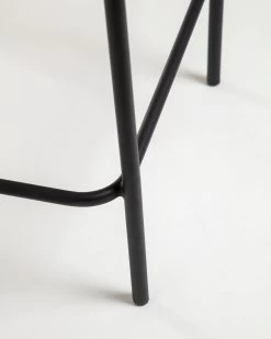 Lambton Stackable Stool In Brown Rope And Black Finish Steel 62 Cm | Kave Home 17 Lambton Stackable Stool In Brown Rope And Black Finish Steel 62 Cm | Kave Home -Quality Furniture Store CC5116J11 1D03
