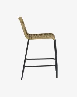 Lambton Stackable Stool In Brown Rope And Black Finish Steel 62 Cm | Kave Home 16 Lambton Stackable Stool In Brown Rope And Black Finish Steel 62 Cm | Kave Home -Quality Furniture Store CC5116J11 1V02