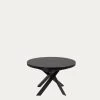 Vashti Extendable Round Glass Table With Steel Legs With Black Finish à 120 (160) Cm | Kave Home 2 Vashti Extendable Round Glass Table With Steel Legs With Black Finish à 120 (160) Cm | Kave Home -Quality Furniture Store CC5166C01 1V01
