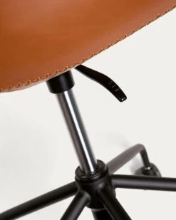 Yvette Faux Leather Office Chair In Brown -Quality Furniture Store CC5171U10 1D02