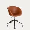 Yvette Faux Leather Office Chair In Brown -Quality Furniture Store CC5171U10 1V01
