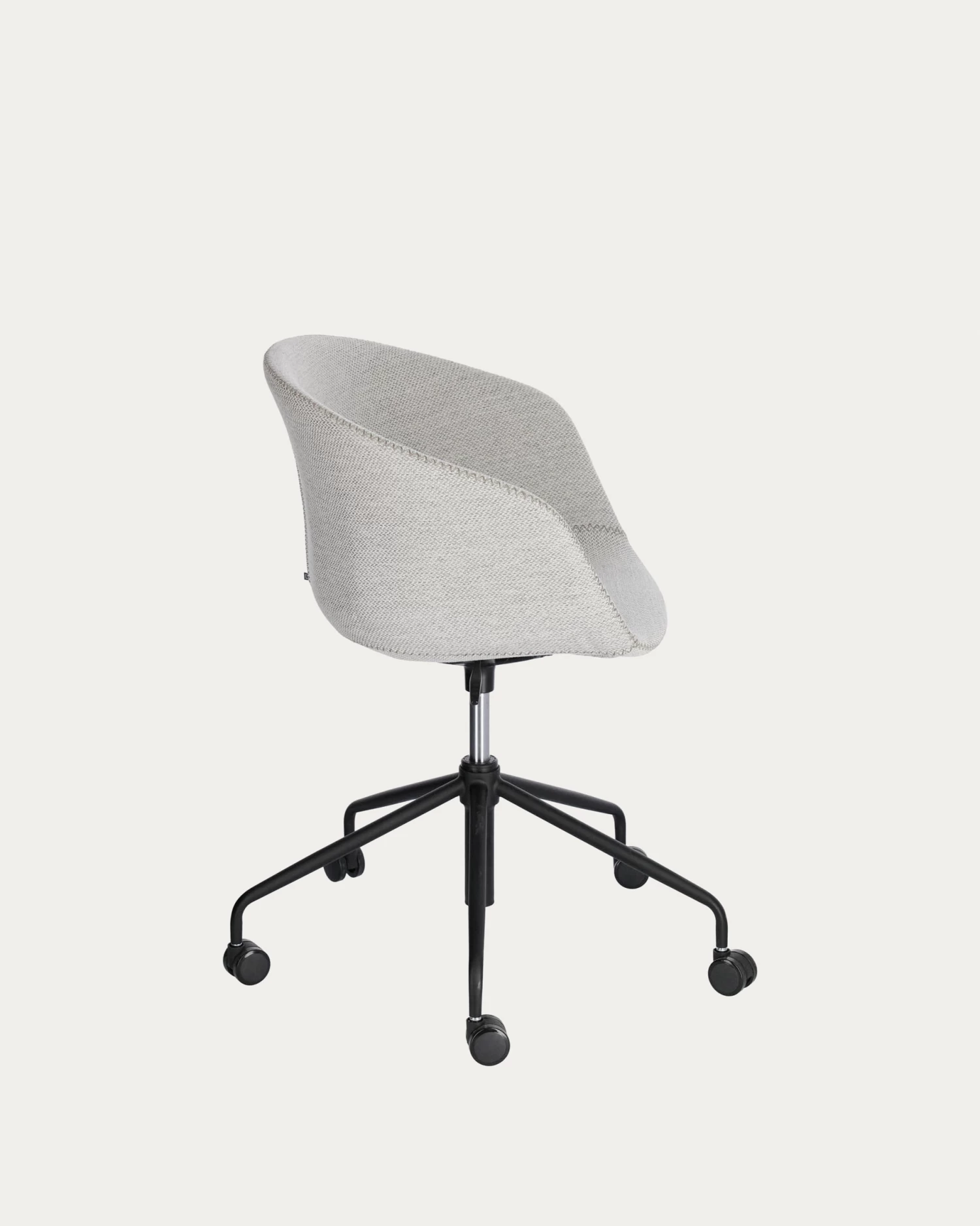 Yvette Light Grey Office Chair | Kave Home 8 Yvette Light Grey Office Chair | Kave Home - Image 6