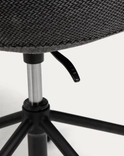 Yvette Dark Grey Office Chair | Kave Home -Quality Furniture Store CC5171VD15 1D02