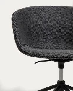 Yvette Dark Grey Office Chair | Kave Home -Quality Furniture Store CC5171VD15 1D03