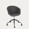 Yvette Dark Grey Office Chair | Kave Home