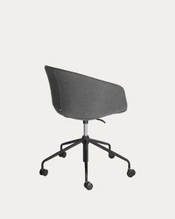 Yvette Dark Grey Office Chair | Kave Home -Quality Furniture Store CC5171VD15 1V03
