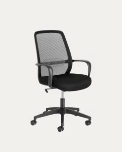 Melva Office Chair In Black | Kave Home