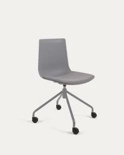 Ralfi Grey Desk Chair With Light Grey Seat | Kave Home