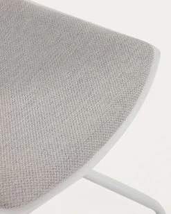 Ralfi White Desk Chair With Light Grey Seat | Kave Home -Quality Furniture Store CC5209VD14 1D02
