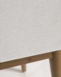 Konna Chair In Beige With Solid Ash Wood Legs In A Dark Finish | Kave Home -Quality Furniture Store CC5212KY12 1D02