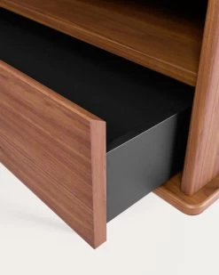 Carolin Walnut Wood Veneer Single Door & Drawer TV Stand, 180 X 63.5 Cm 14 Carolin Walnut Wood Veneer Single Door & Drawer TV Stand, 180 X 63.5 Cm -Quality Furniture Store CC5217M41 1D01