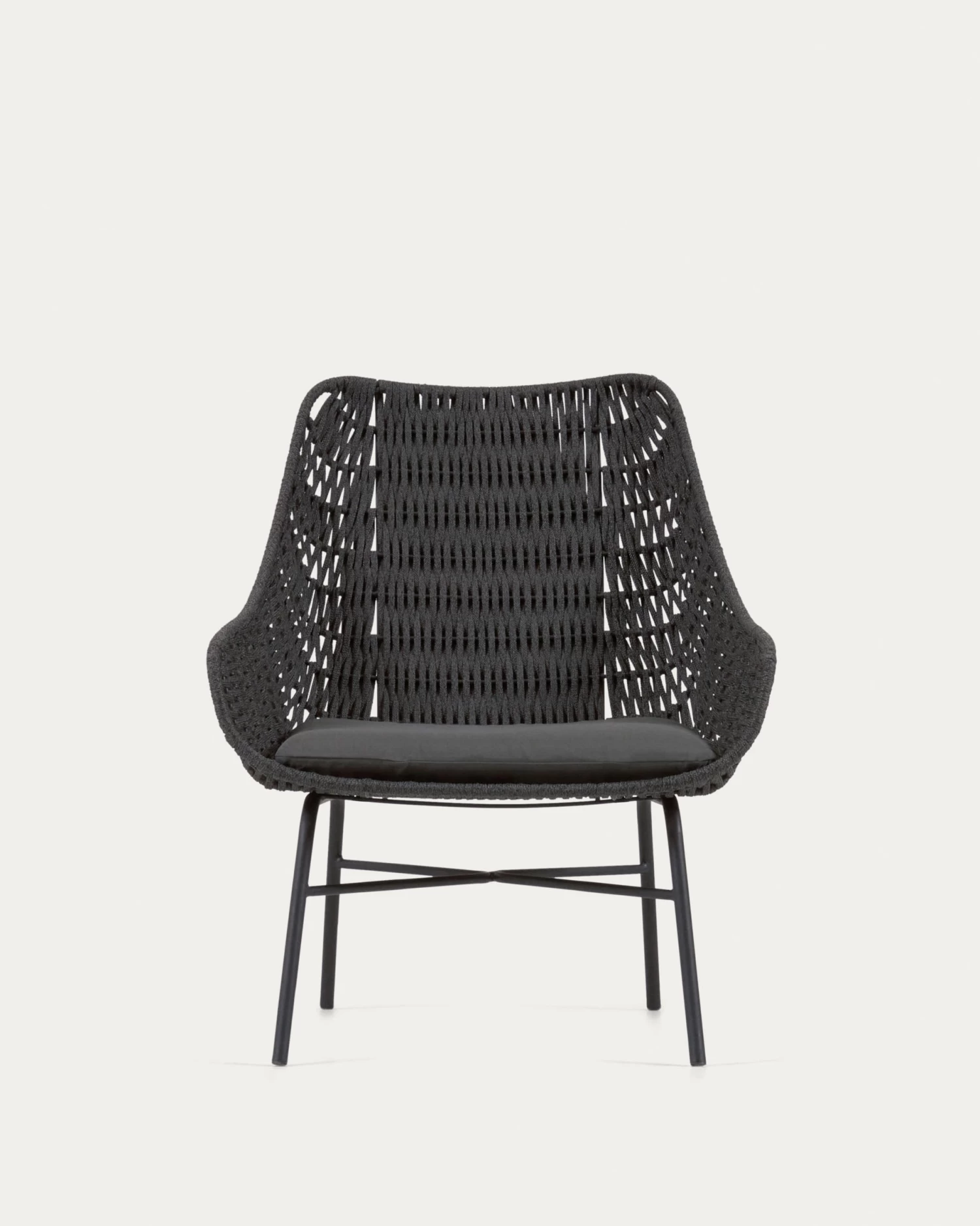 Abeli Cord Armchair In Black 9 Abeli Cord Armchair In Black - Image 8