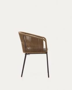 Yanet Beige Rope Chair With Galvanised Steel Legs | Kave Home -Quality Furniture Store CC5224J12 1V02