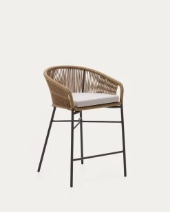 Yanet Rope Stool In Beige 65 Cm In Height | Kave Home