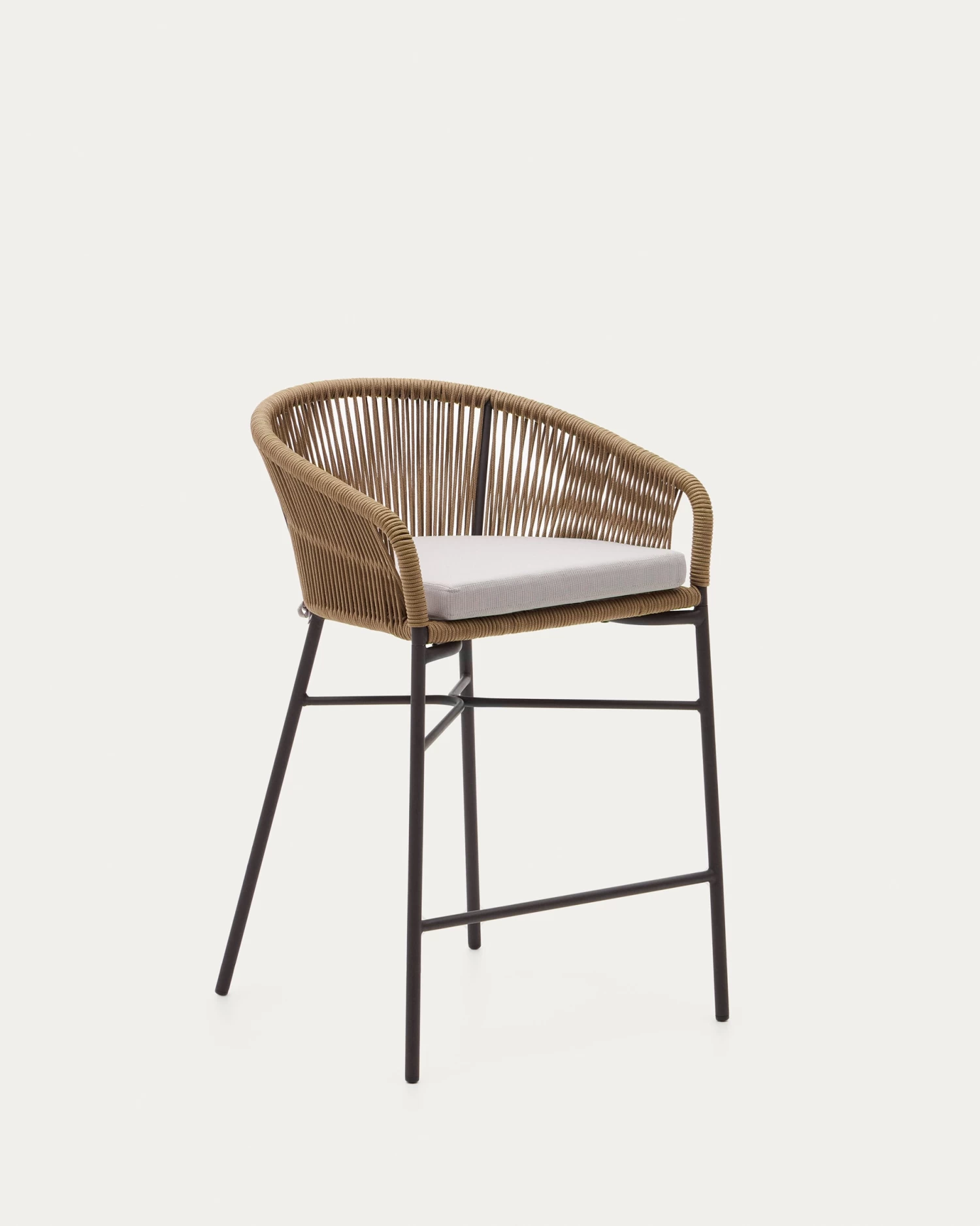 Yanet Rope Stool In Beige 65 Cm In Height | Kave Home 3 Yanet Rope Stool In Beige 65 Cm In Height | Kave Home