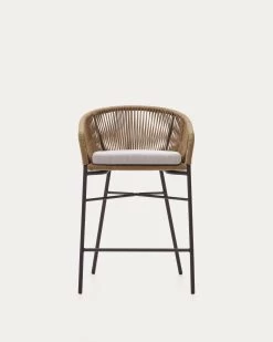 Yanet Rope Stool In Beige 65 Cm In Height | Kave Home 20 Yanet Rope Stool In Beige 65 Cm In Height | Kave Home -Quality Furniture Store CC5226J12 1V04