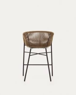 Yanet Rope Stool In Beige 65 Cm In Height | Kave Home 21 Yanet Rope Stool In Beige 65 Cm In Height | Kave Home -Quality Furniture Store CC5226J12 1V05