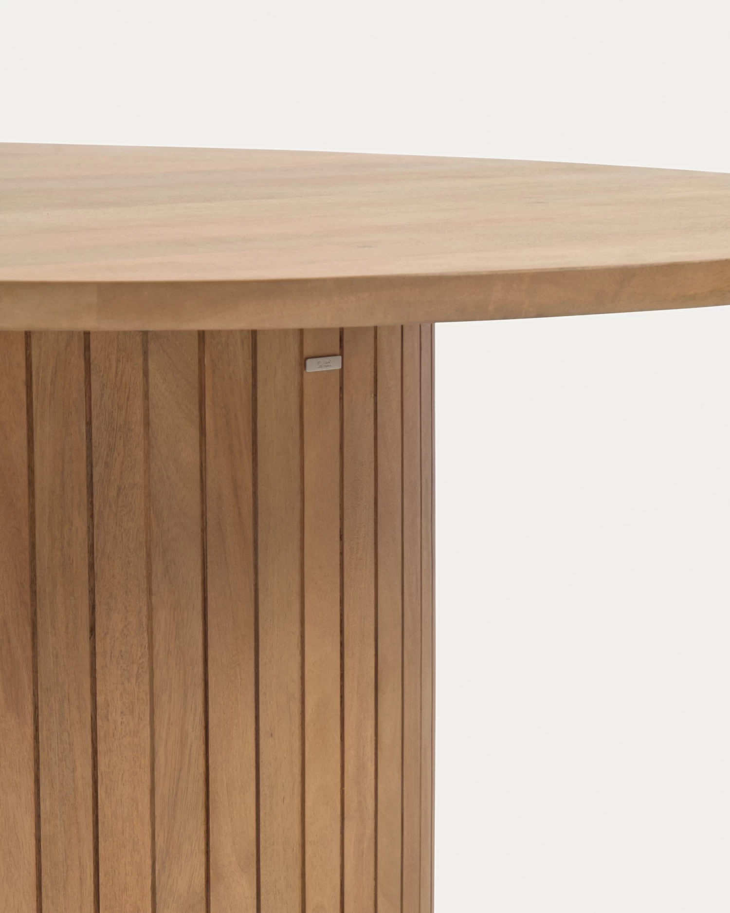 Licia Round Table Made From Solid Mango Wood With Natural Finish à 120 Cm | Kave Home 6 Licia Round Table Made From Solid Mango Wood With Natural Finish à 120 Cm | Kave Home - Image 4