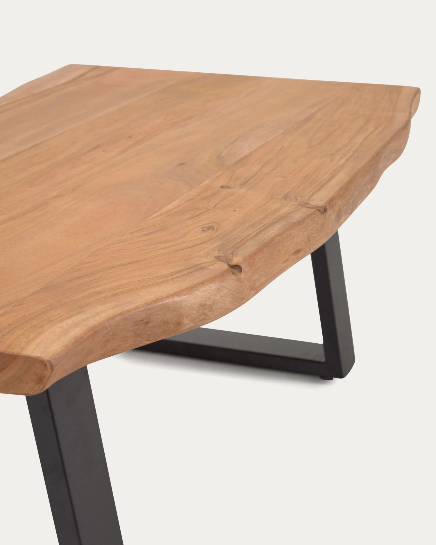 Alaia Coffee Table Made From Solid Acacia Wood With Natural Finish 115 X 65 Cm | Kave Home 5 Alaia Coffee Table Made From Solid Acacia Wood With Natural Finish 115 X 65 Cm | Kave Home - Image 3