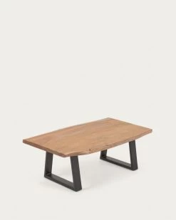 Alaia Coffee Table Made From Solid Acacia Wood With Natural Finish 115 X 65 Cm | Kave Home