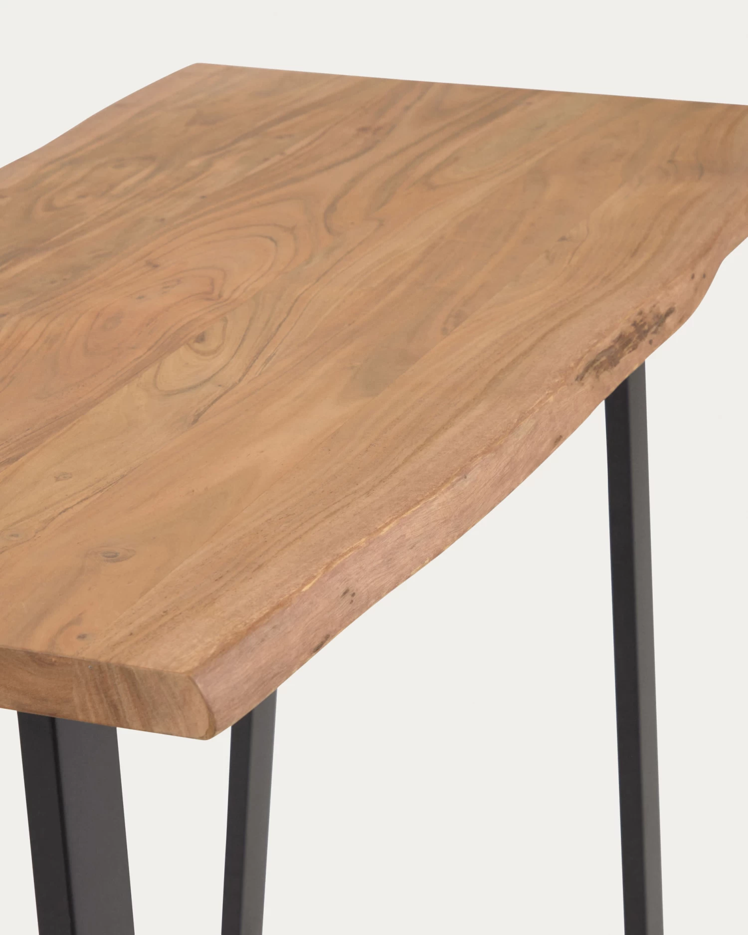 Alaia Bar Table Made From Solid Acacia Wood With Natural Finish 140 X 60 Cm | Kave Home 5 Alaia Bar Table Made From Solid Acacia Wood With Natural Finish 140 X 60 Cm | Kave Home - Image 3