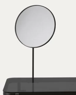 Galatia Dressing Table With Metal Legs In Black Finish 80 X 445 Cm | Kave Home -Quality Furniture Store CC6024M01 1D01