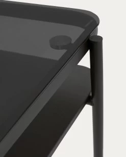 Galatia Dressing Table With Metal Legs In Black Finish 80 X 445 Cm | Kave Home -Quality Furniture Store CC6024M01 1D03