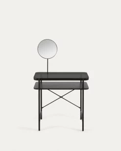 Galatia Dressing Table With Metal Legs In Black Finish 80 X 445 Cm | Kave Home -Quality Furniture Store CC6024M01 1V02