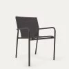 Zaltana Stackable Outdoor Chair In Aluminium With A Matt Dark Grey Painted Finish | Kave Home -Quality Furniture Store CC6033R02 1V01