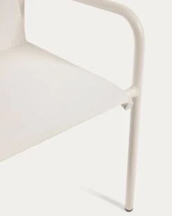 Zaltana Stackable Outdoor Chair In Aluminium With A Matte White Painted Finish | Kave Home 15 Zaltana Stackable Outdoor Chair In Aluminium With A Matte White Painted Finish | Kave Home -Quality Furniture Store CC6033R33 1D03