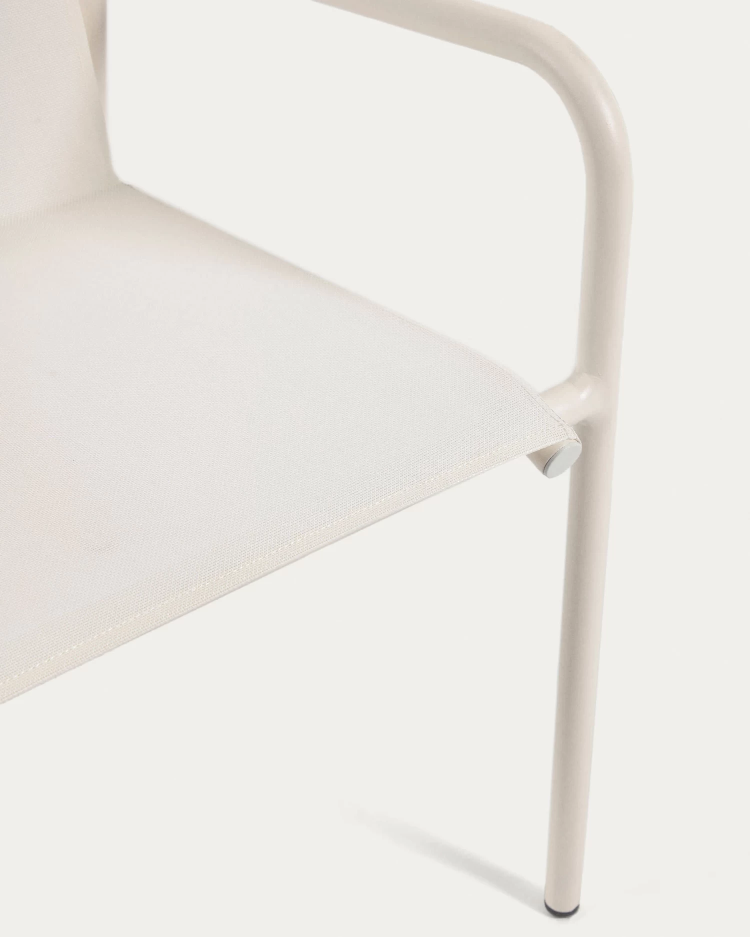 Zaltana Stackable Outdoor Chair In Aluminium With A Matte White Painted Finish | Kave Home 7 Zaltana Stackable Outdoor Chair In Aluminium With A Matte White Painted Finish | Kave Home - Image 5