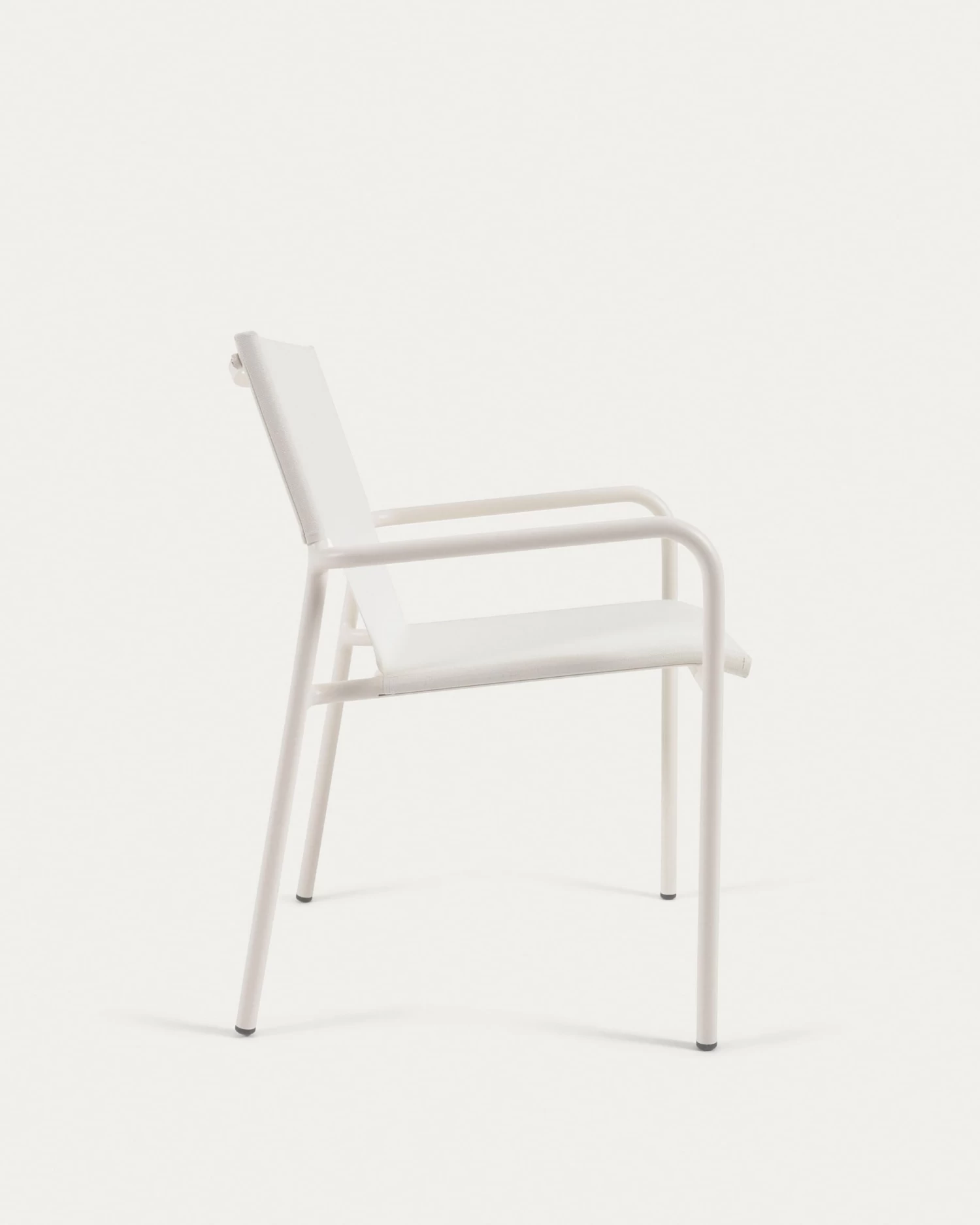 Zaltana Stackable Outdoor Chair In Aluminium With A Matte White Painted Finish | Kave Home 8 Zaltana Stackable Outdoor Chair In Aluminium With A Matte White Painted Finish | Kave Home - Image 6