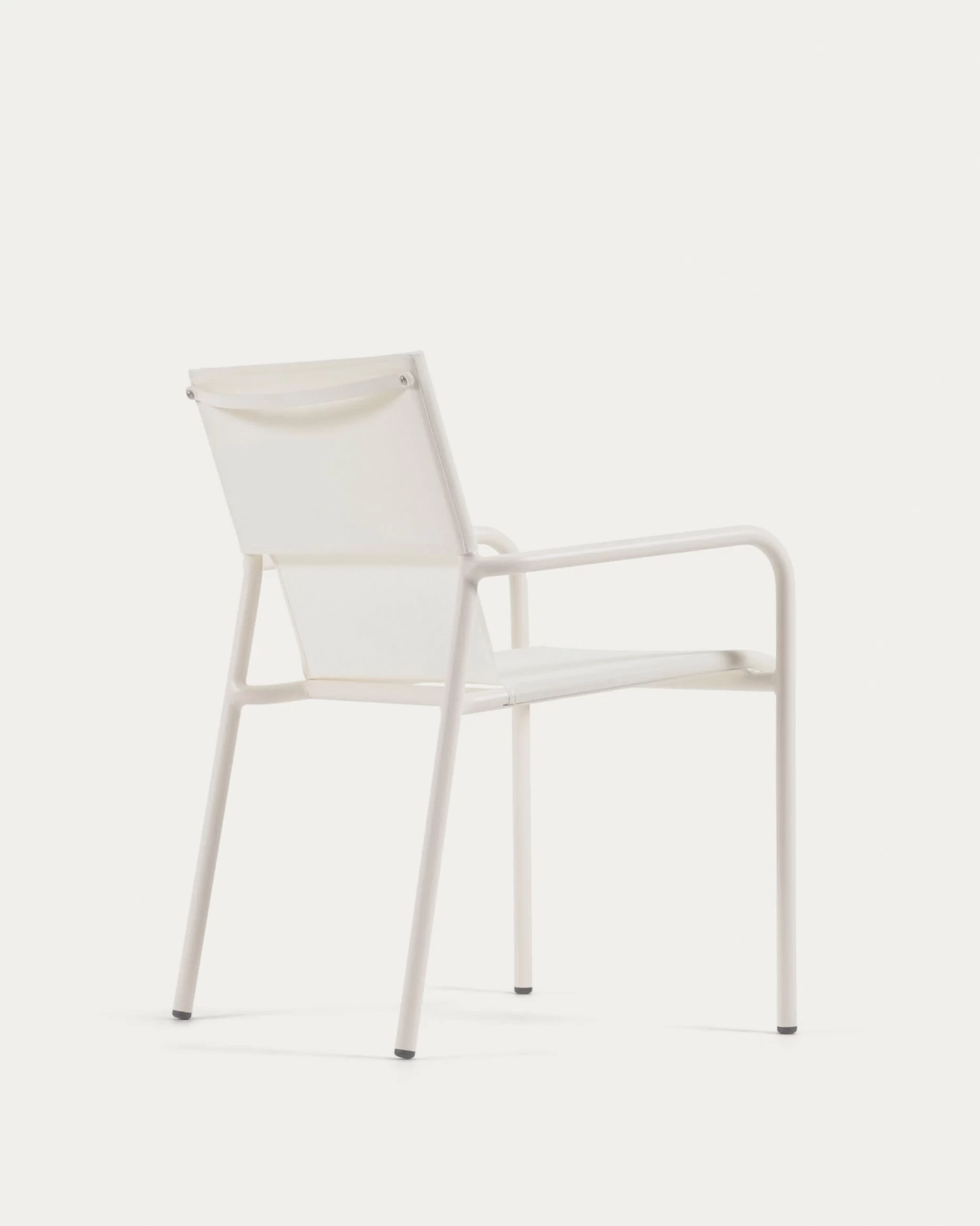 Zaltana Stackable Outdoor Chair In Aluminium With A Matte White Painted Finish | Kave Home 9 Zaltana Stackable Outdoor Chair In Aluminium With A Matte White Painted Finish | Kave Home - Image 7
