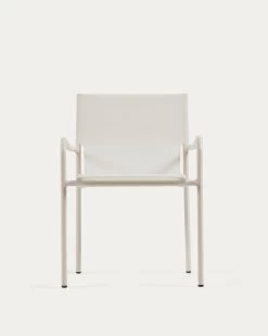 Zaltana Stackable Outdoor Chair In Aluminium With A Matte White Painted Finish | Kave Home 18 Zaltana Stackable Outdoor Chair In Aluminium With A Matte White Painted Finish | Kave Home -Quality Furniture Store CC6033R33 1V04