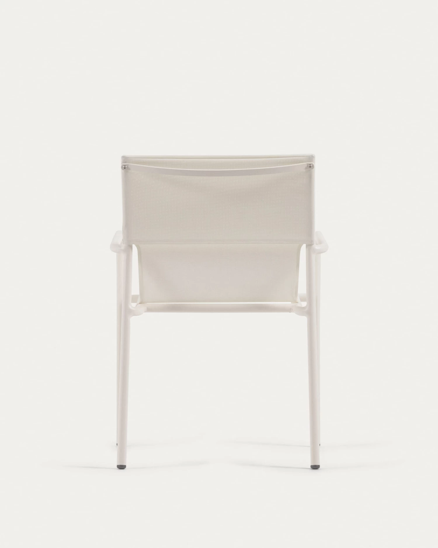 Zaltana Stackable Outdoor Chair In Aluminium With A Matte White Painted Finish | Kave Home 11 Zaltana Stackable Outdoor Chair In Aluminium With A Matte White Painted Finish | Kave Home - Image 9