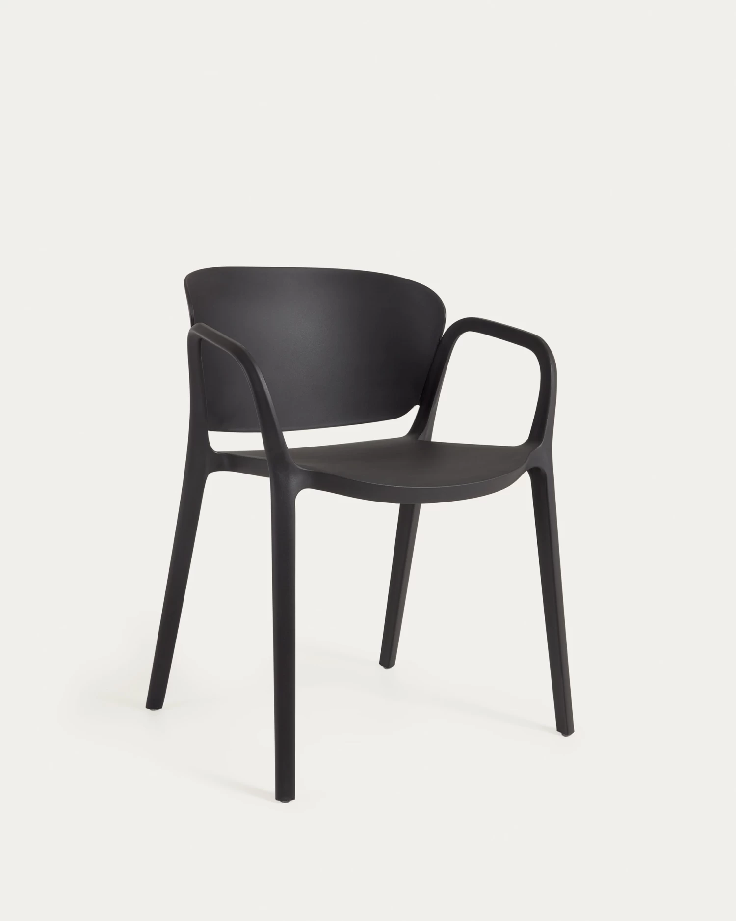 Ania Stackable Black Garden Chair | Kave Home 3 Ania Stackable Black Garden Chair | Kave Home