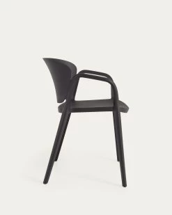 Ania Stackable Black Garden Chair | Kave Home 15 Ania Stackable Black Garden Chair | Kave Home -Quality Furniture Store CC6094S01 1V02