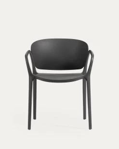 Ania Stackable Black Garden Chair | Kave Home 18 Ania Stackable Black Garden Chair | Kave Home -Quality Furniture Store CC6094S01 1V04
