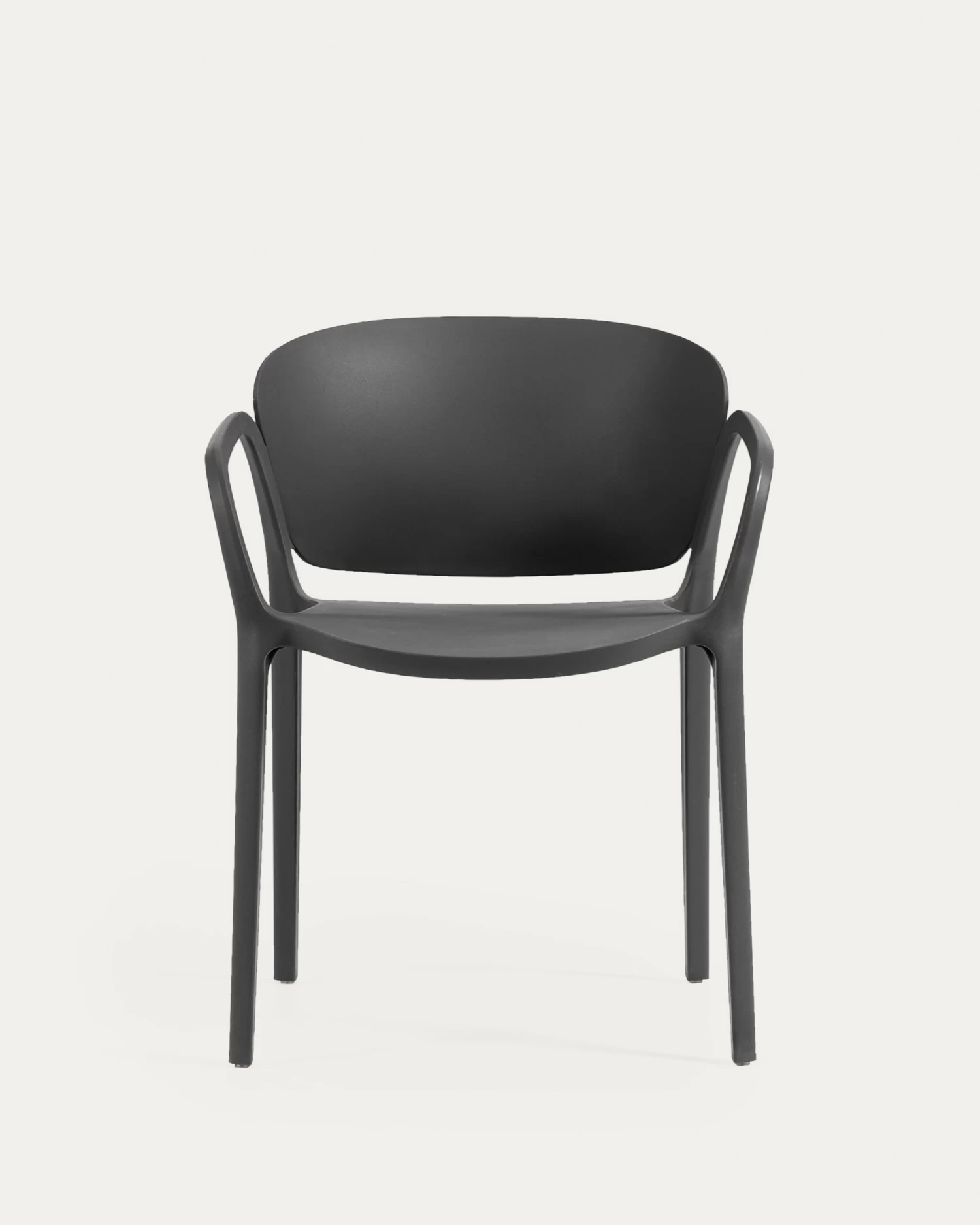 Ania Stackable Black Garden Chair | Kave Home 10 Ania Stackable Black Garden Chair | Kave Home - Image 8